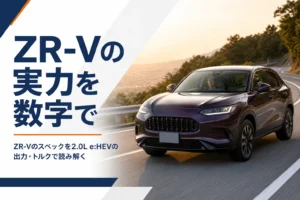 ワインディングロードを走るミドルサイズSUVのイメージ